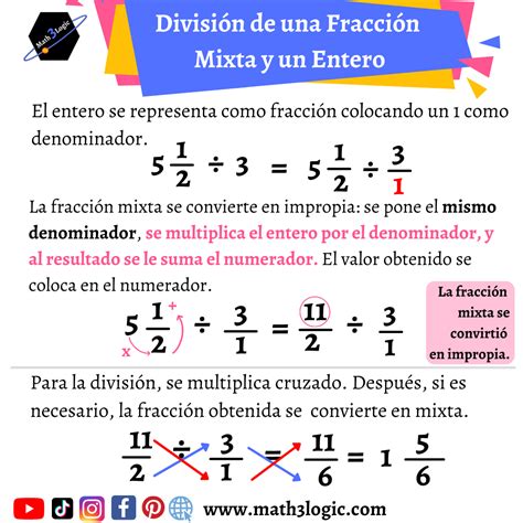 División de Fracciones - Aprende a dividir fracciones paso a paso con ...
