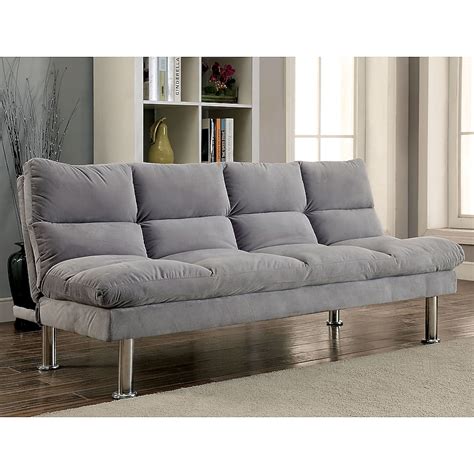 Furniture of America Meali Light Gray Contemporary/Modern Microfiber ...