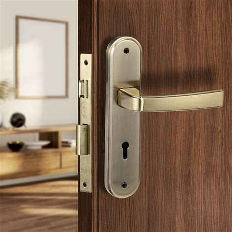 YECM-415-6L-AB Key-in-Lever Handle set with key-in lever double strike ...
