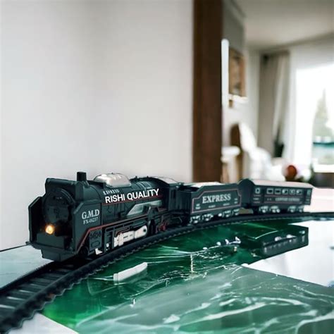 Buy RISHI QUALITY Classic Toy Train Track Set for Kids. with 13 Pc of ...