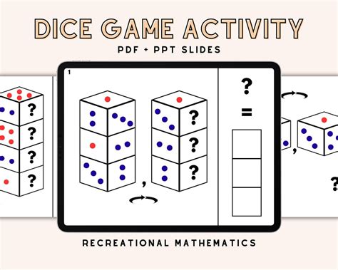 Image result for Math Dice Games Printable