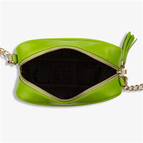 Lime Green Crossbody Bag For Women | Stylish Sling Zip Bag – Moon ...