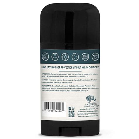 Buy American Provenance All Natural Deodorant for Men - Aluminum Free ...