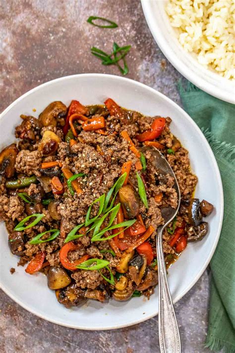 Ground Beef Stir Fry Recipe (VIDEO) - Valentina's Corner