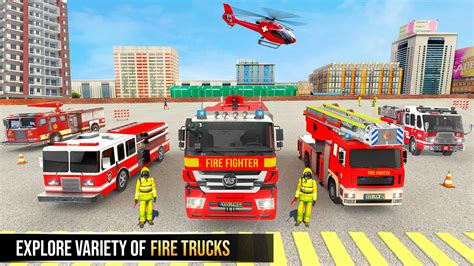 Firefighter Truck Driving Simulator Games: Emergency Rescue Ambulance ...