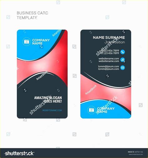 Double Sided Business Card Template Free 的图像结果