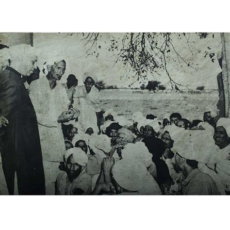 Hardboard Print Of Nehru, president of INCI Addressing farmers