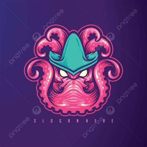Vector Image Of A Kraken Octopus Mascot Icon Logo For Your Design Needs ...