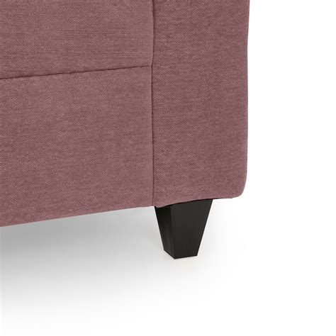 Buy Zivo Plus Dusky Pink Fabric Sofa Set 3 Seater Sofa Online and Get ...