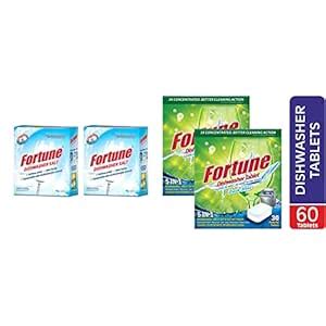 Fortune Dishwasher Active Salt - 1 Kg (Pack Of 2) & 5 In 1 Action ...