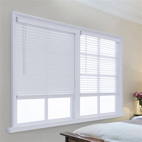 allen + roth 2-in Slat Width 40-in x 72-in Cordless White Faux wood ...