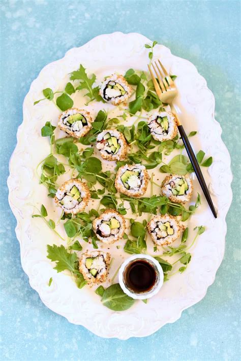 Easy Crunchy Crab Sushi Roll - Studio Delicious