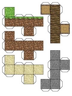bonecos de Minecraft para imprimir,recortar e montar: Modelos de ...