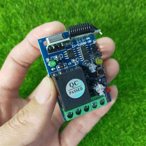 12V 433MHz 1CH Wireless Remote Control Relay Module for Garage Door Ga ...