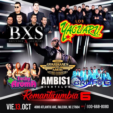 ROMANTICUMBIA EN RALEIGH Tickets | Boletos - Ambis 1 Nightclub, Raleigh ...