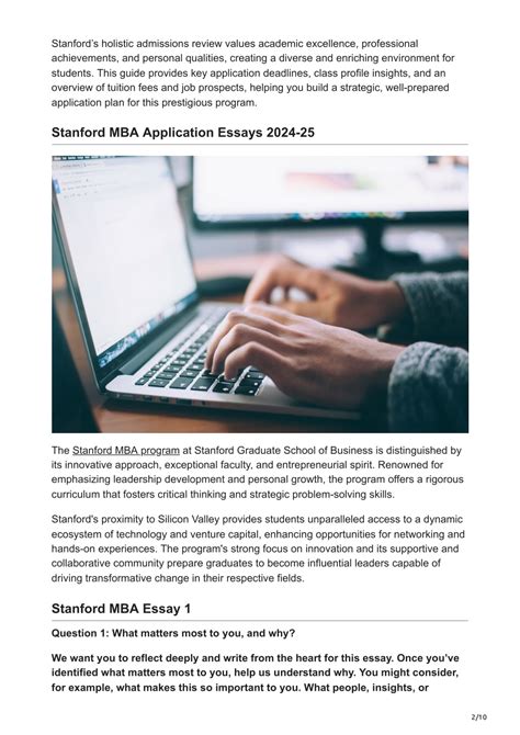 PPT - Stanford MBA Essays: Specialized Tips and How to Create One ...