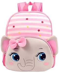 Toyshine 26cm Cute Elephant Face Backpack for Kids Girls Boys Toddler ...