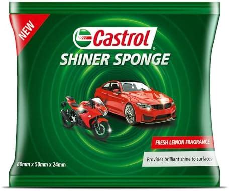 Castrol Shiner Sponge | Freshness of Lemon | Pack of 10 | Enhanced ...