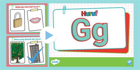 PowerPoint Seri Membaca Alfabet Huruf G (teacher made)