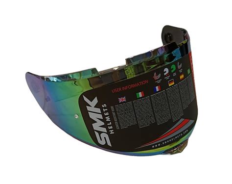 SMK Helmets - Typhoon Helmet Visor, Color - Rainbow : Amazon.in: Car ...