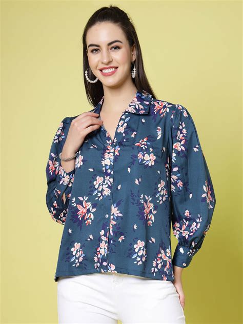 Floral Printed Regular Fit Casual Shirt – pluss.in