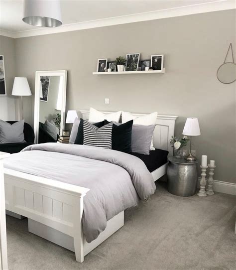 light grey and white bedroom ideas