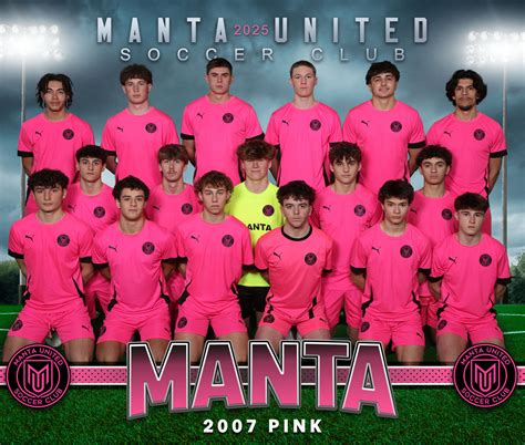 BOYS 2007 Pink | MANTA United Soccer Club