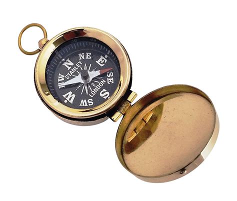 Stanley London Brass Scouting Pocket Compass with Lid : Amazon.in: Home ...