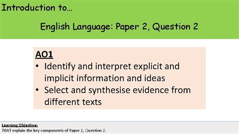 Image result for Language Paper 2 Question 1 Examples