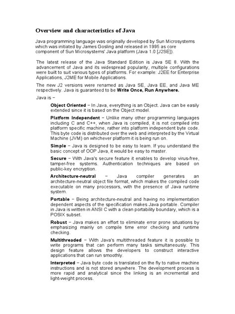 Image result for Java Features PDF