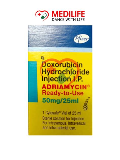 Doxorubicin 50 Mg Injection – MediLife