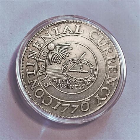 1776 Continental Dollar Silver Plated Commemorative Coin - Etsy