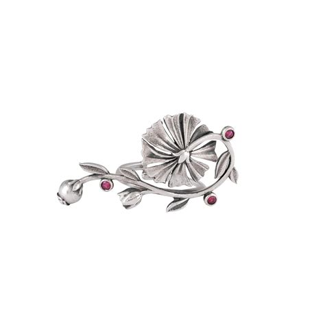 Buy William Morris - Creeper Lilly Silver Finger Ring by Moha Online by ...