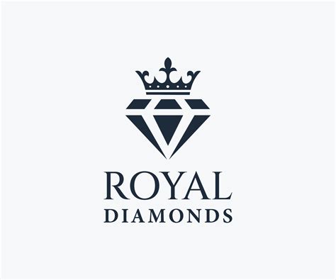 logotipo de diamante real de lujo, diseño de logotipo de joyería. 10627935 Vector en Vecteezy