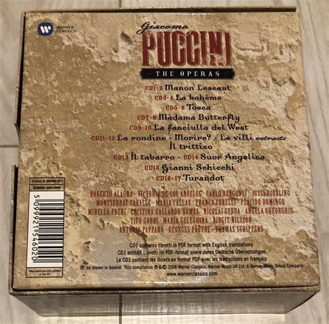 Yahoo!オークション - PUCCINI THE OPERAS プッチーニ オペラ・ボック...