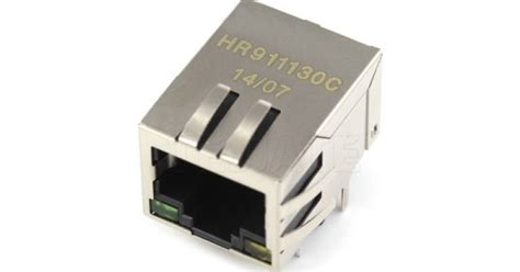 Buy HR911130C RJ45 Receptacle 1 Shielded Bend-in With LED Plugin ...