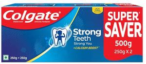 Colgate Dental Cream Anticavity Toothpaste Combo, 2x Stronger Teeth ...