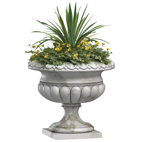 Flowers in container pot for facade decoration 3D model - TurboSquid ...