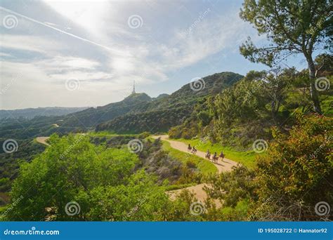 Hollywood Hills, Los Angeles. Griffith Park Hiking Trail. Editorial ...