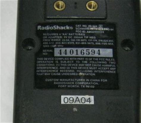 Image result for Radio Shack Pro 94 Scanner Programming
