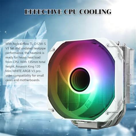 Buy Thermalright Assassin King 120 Mini White ARGB V3 CPU Air Cooler,5 ...