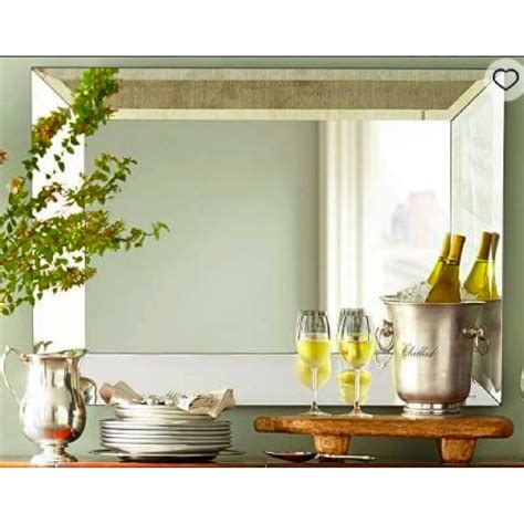 Pottery Barn Large Bevel Rectangular Mirror - AptDeco