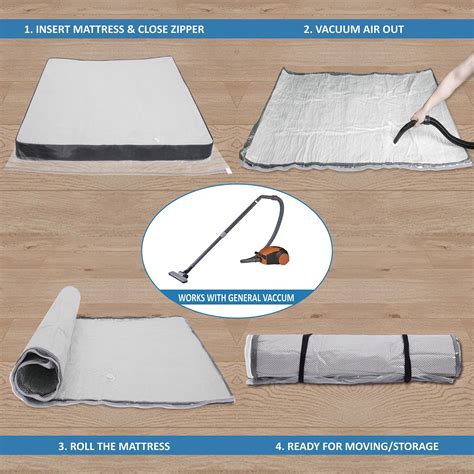 Queen/Full/Full-XL Foam Mattress Vacuum Bag for Moving, Vacuum Seal ...
