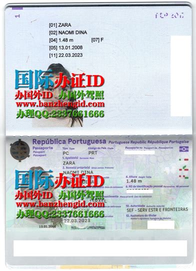 其他国样本 / 葡萄牙办证样本 - 国际办证ID