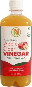 Nature Vit Organic Apple Cider with Mother Raw, Unfiltered, Un Refined ...