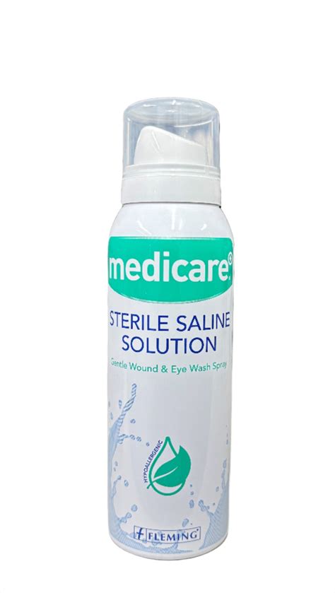 Medicare Sterile Saline Solution 100ml - John Bell & Croyden