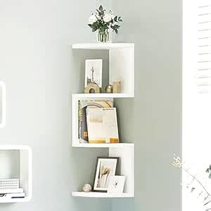 Decazone 4-Tier Zig Zag Corner Shelf Organizer – Space-Saving Wall ...
