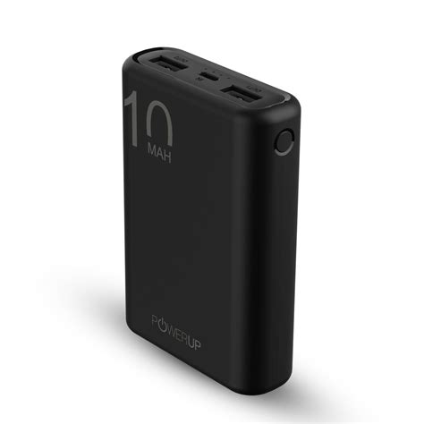 Powerup Small & Lightweight Ultra - Compact 10000mah Power Bank 2usb ...
