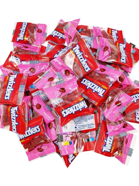Buy Twizzlers Nibs Licorice Candy, Cherry, 4 lbs, Fun Size 0.8 oz Chewy ...