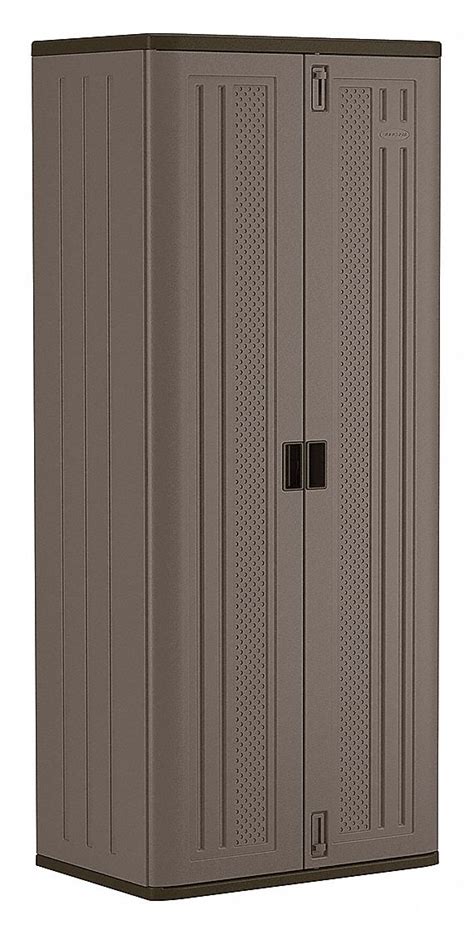 SUNCAST, 30 in x 20 1/4 in x 72 in, Recessed Pull Handle & Padlock Hasp ...